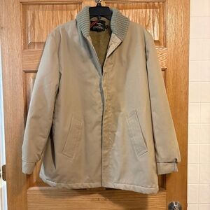 Vtg 70’s Sears Outerwear Jacket Men's L Fleece Lined Ribbed Collar Work Scovill